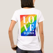 T-shirt Lgbt L'Amour Gay pride Est Amour (Dos)