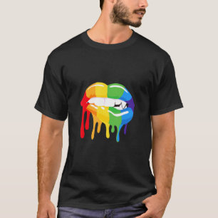 T-shirt Lgbt Lgbtq Rainbow Colors Aimer Bisexual Vampire L