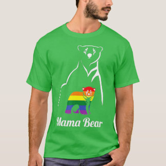 T-shirt LGBT Mama Bear Gay Pride d'Equal Rights Rainbow