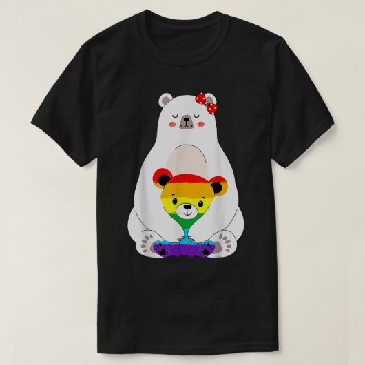 T-shirt LGBT Mama Bear Gay Pride Equal Rights Rainbow Moth (Design devant)