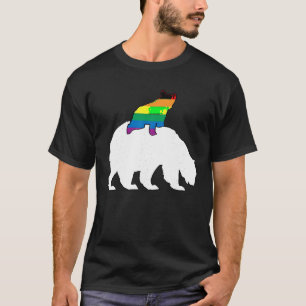 T-shirt LGBT Mama Bear Gay pride Equal Rights Rainbow T Sh