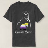 T-shirt LGBT Non Binary Cousin Bear Enby Non Binary Pride (Design devant)