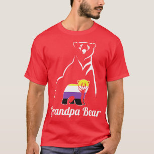 T-shirt LGBT Non-Binary Grand-pa Bear Enby Non Binary Prid