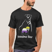 T-shirt LGBT Non Binary Grandma Bear Enby Non Binary Pride (Devant)