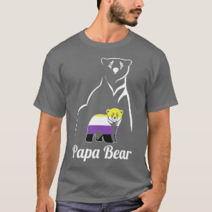 T-shirt LGBT Non Binary Papa Bear Enby Non Binary Pride