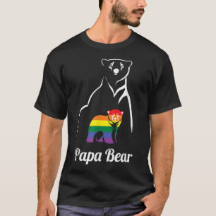 T-shirt LGBT Papa ours Gay pride Egalité des droits Arc-en