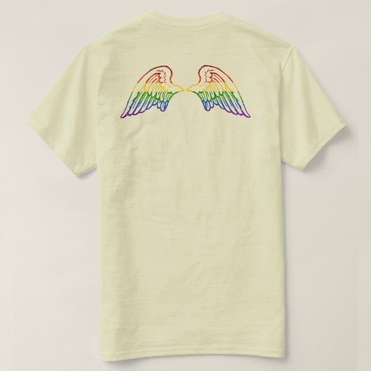 T-shirt LGBT Parties scintillant Arc-en-ciel (Design dos)