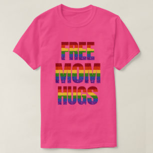 T-shirt LGBT Parties scintillant Fierté Drapeau Libre Mama