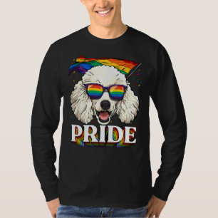 T-shirt Lgbt Poodle Gay pride Lgbtq Rainbow Flag Sunglasse