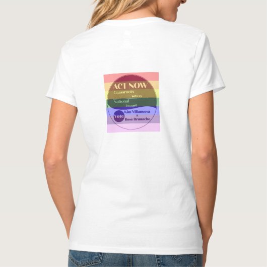 T-shirt LGBT pour Kim-Rose (Dos)