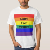 T-shirt LGBT pour TRUMP (Devant)