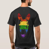 T-shirt LGBT Pride Drôle Parties scintillant âne âne (Dos)