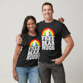 T-shirt LGBT Pride Free Bear Hugs Rainbow Support Human Ri (Unisexe)