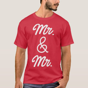 T-shirt Lgbt Pride Gay Bachelor Party M. Et M. Fiançailles