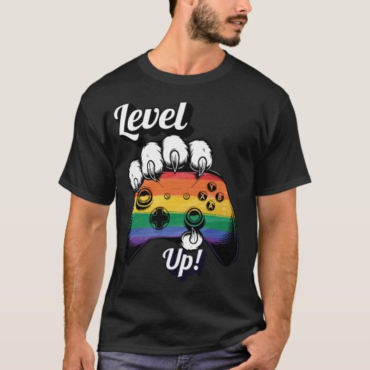 T-shirt LGBT Pride Level Up Tiger Paw Manette Tee 2026 (Devant)