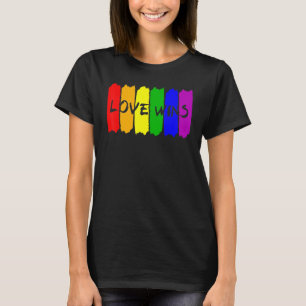 T-shirt Lgbt Pride Loin gagne Rainbow Support Gay Lesbian
