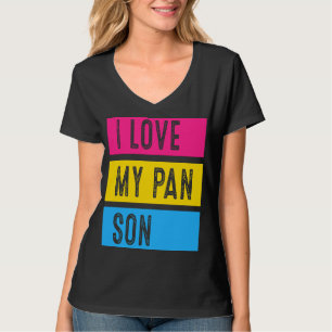 T-shirt LGBT Pride Love My Pan Son Soutien Pansexuel Famil