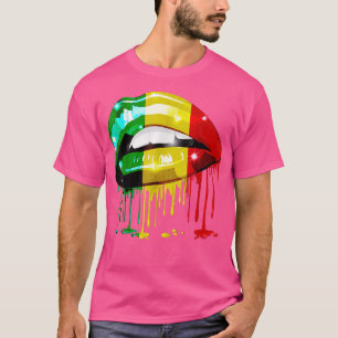 T-shirt LGBT Pride Month Rainbow Flag Lips Gay Biseual Les