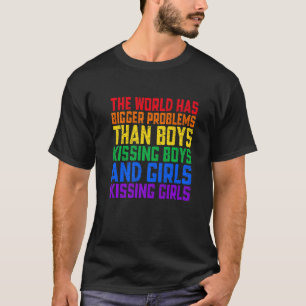 T-shirt Lgbt Q Fierté Le Monde A De Plus Gros Problèmes Ga