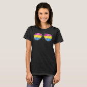 T-shirt Lgbt Queer Pansexuality Drapeau Lunettes de soleil (Devant entier)