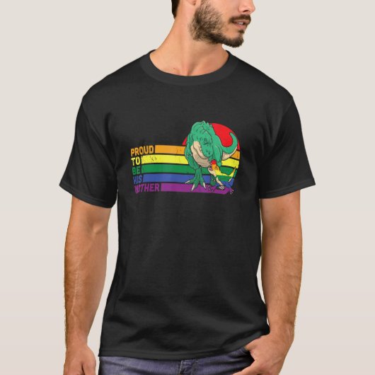 T-shirt Lgbt Queer Pride Mouvement Social Fier D'Être Son (Devant)