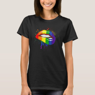T-shirt Lgbt Rainbow Couleur Lièvres Pride Gay Homosexuel 