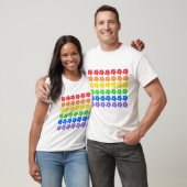 T-shirt LGBT Rainbow Flowers design Gay pride (Unisexe)