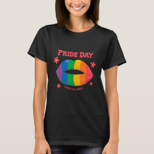 T-shirt Lgbt Rainbow Kissable Mouth Tepride Gay pride 6