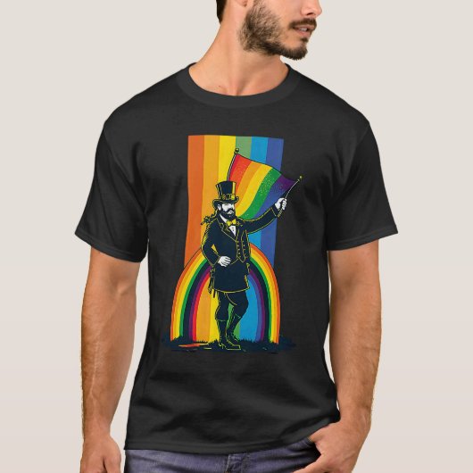 T-shirt LGBT Rainbow Supporter Gay St Patricks Day  2 (Devant)