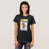 T-shirt Lgbt Rainbow Warning Dachshund Bites Homophobes (Devant entier)
