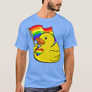 T-shirt LGBT Rubber Duck Rainbow Flag Prith Mois