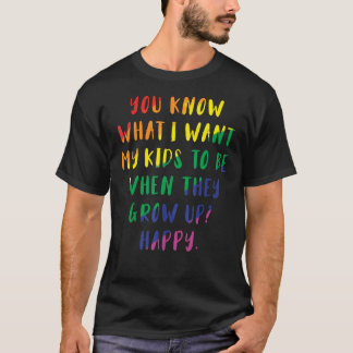 T-shirt Lgbt Sensibilisation Parents Gay pride Rainbow Ret