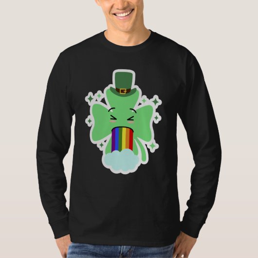 T-shirt LGBT Shamrock Drinking St Patricks Paddys Day Team (Devant)