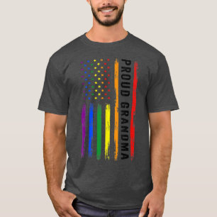 T-shirt LGBT Soutien Fière grand-mère LGBT Drapeau grand-m
