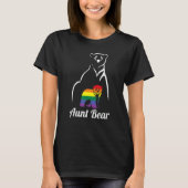 T-shirt Lgbt Tante Ours Gay pride Lesbian Rainbow Lgbtq (Devant)