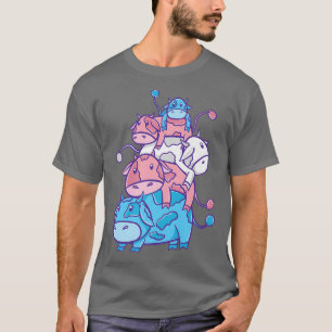 T-shirt LGBT Trans Pride Vache Pile transgenre 