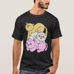 T-shirt LGBT Twink FIDE Drapeau LGBTQ Rainbow Kawaii Cat P