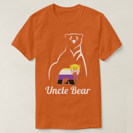 T-shirt LGBT Uncle Bear Enby Non Binary Pride (Design devant)