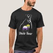 T-shirt LGBT Uncle Bear Enby Non Binary Pride  (Devant)