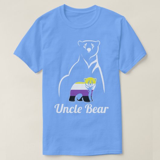 T-shirt LGBT Uncle Bear Enby Non Binary Pride (Design devant)