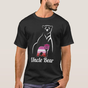 T-shirt Lgbt Uncle Lesbian Bear Drapeau Lesbian Pride