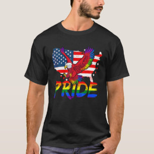 T-shirt Lgbt Us Map Eagle Lesbian Gay pride Mois