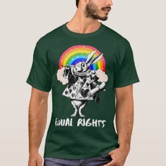 T-shirt LGBTQ Alice-in-Wonderland White Rabbit - Equal Rig