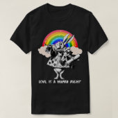 T-shirt LGBTQ Alice-In-Wonderland White Rabbit Love Is A H (Design devant)