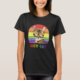 T-shirt Lgbtq Ally Cat Rainbow Gay pride Drapeau Lgbt 35