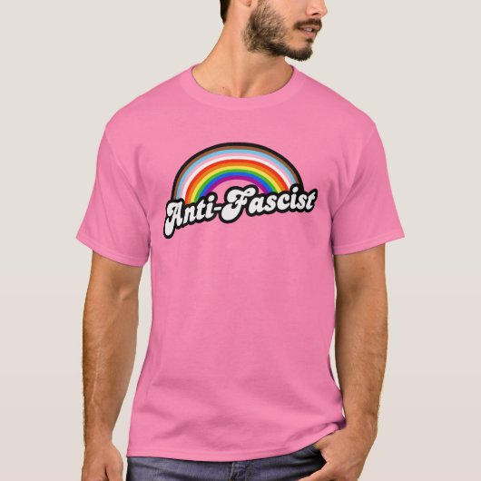 T-shirt LGBTQ+ Anti-fasciste (Devant)