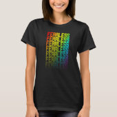 T-shirt Lgbtq+ Arc-en-ciel Gay pride texte Fade Graphi (Devant)