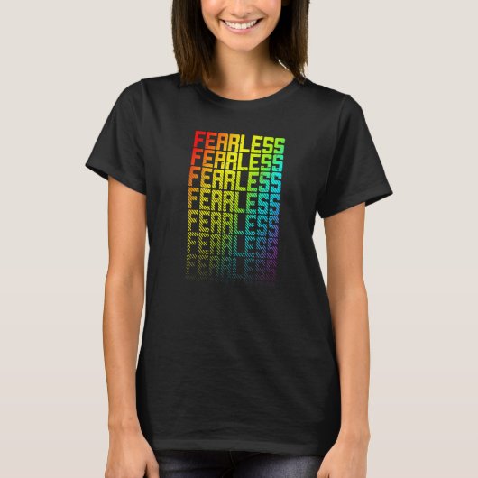 T-shirt Lgbtq+ Arc-en-ciel Gay pride texte Fade Graphi (Devant)