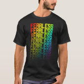 T-shirt Lgbtq+ Arc-en-ciel Gay pride texte Fade Graphi (Devant)