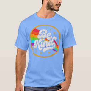 T-shirt LGBTQ Be Kind Gay pride LGBT Ally Rainbow Flag Ret